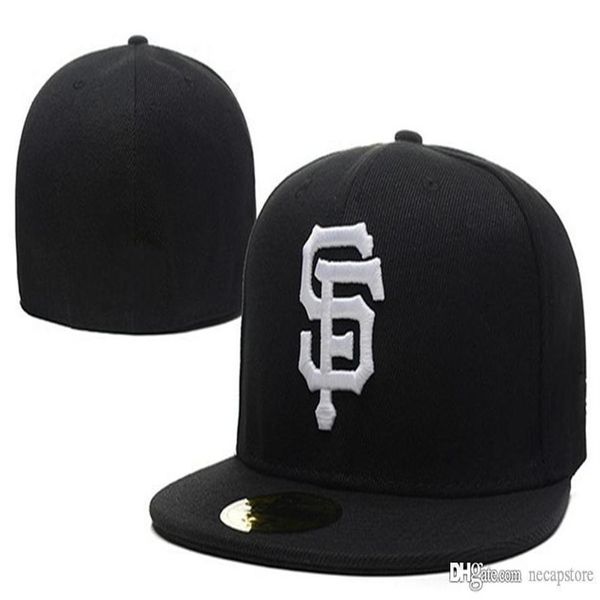 

all baseball teams sf sport fitted cap men's women's fashion us full closed caps casual leisure solid color fashion size summ327a, Blue;gray