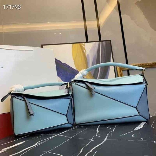 

designer handbag bags loews handbags 2022 splicing geometric leather fashion l