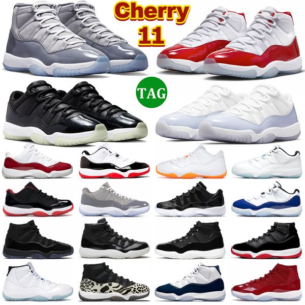 

11 basketball shoes men 11s cherry cool grey jubilee 25th anniversary concord bred low 72-10 legend blue citrus mens women trainers sports
