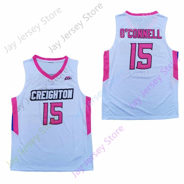 

2020 new ncaa college creighton bluejays jerseys 15 o'connell basketball jersey all stitched and embroidery, Black