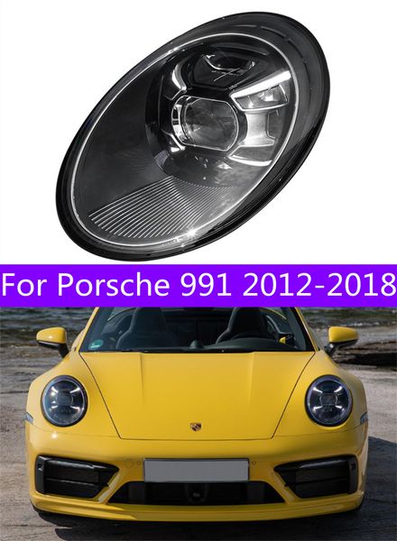 

car headlights for porsche 911 2012-20 18 led headlight 997 drl daytime running lights high beam turn signal lamp
