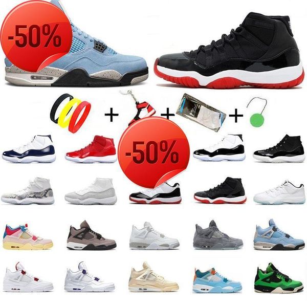 

boots jorden 4 4s basketball shoes white oreo black cat university 11 11s blue bred trainers pure money metallic purple orange pine green