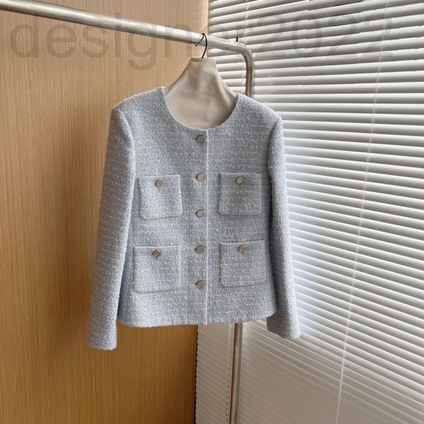 

women's hoodies & sweatshirts designer fan yi fine workshop small fragrance short cardigan coat women's spring and autumn tweed ch, Black