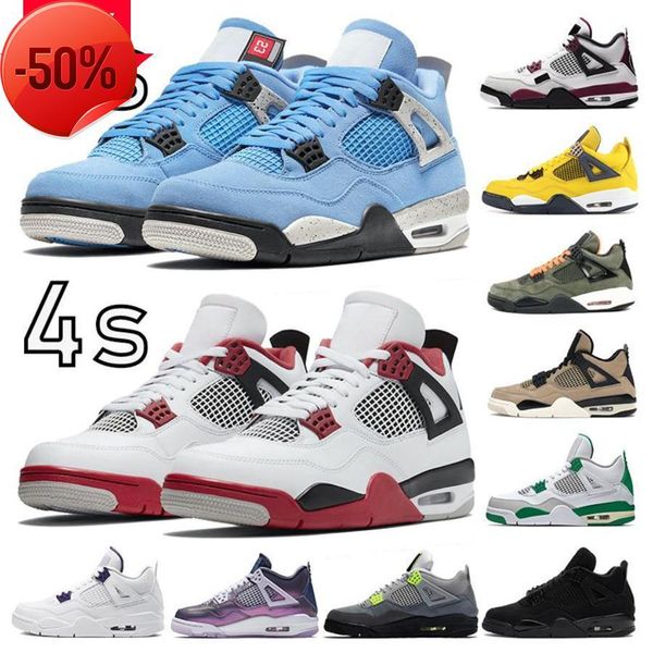 

boots university blue 4 4s mens boots shoes metallic purple fire red tour yellow black cat bred undftd se neon men women sneakers