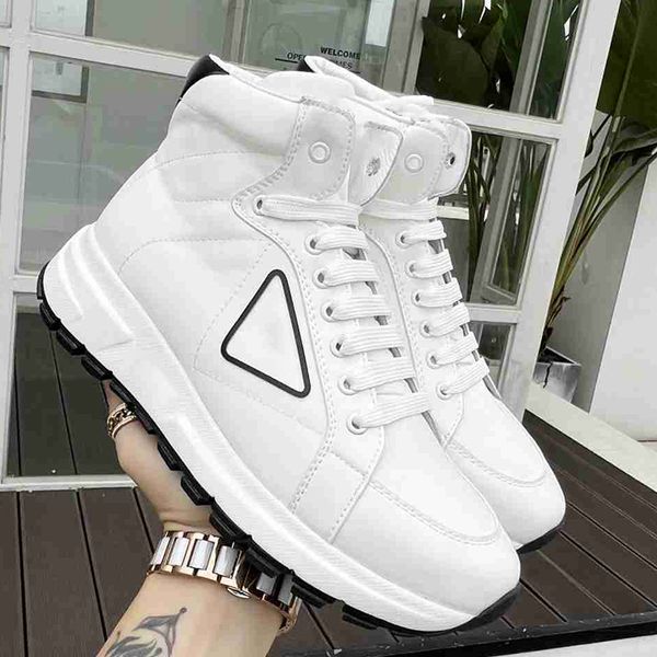 

casual shoes women causal shoes men high-sneakers leather lining cotton university wihte classic 14 cm boot leg, Black