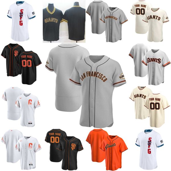 

2022 baseball jerseys custom jersey san francisco''giants''mens women youth 28 buster posey 35 brandon crawford 9 belt 2, Blue;black