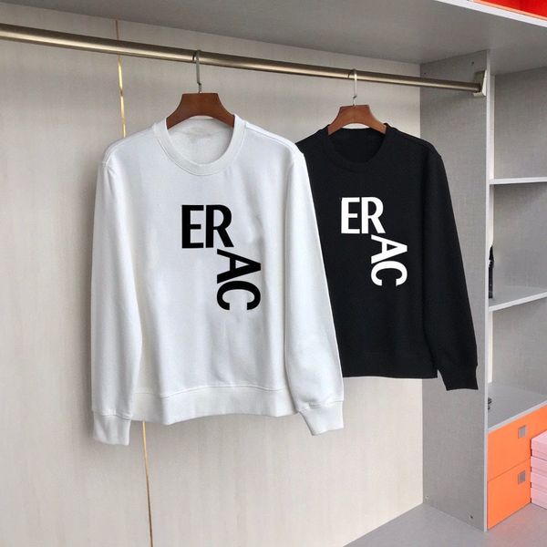 

men's hoodie black and white color 100% cotton european and american brands fashion classic monogram print couples large size 3xl 2xl