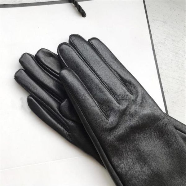 

fashion- women' gloves genuine leather winter warm fluff woman soft female fur lining high-quality mittens234o, Blue;gray