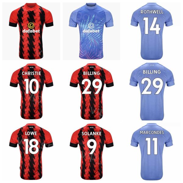 

2022-23 fc club 7 brooks soccer jersey 6 mepham 21 moore 5 kelly 15 smith biling pearson tavernier lerma solanke cook football shirt kits cu, Black;yellow