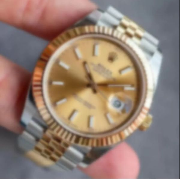 

aaa 3a rolex brand band 41mm men watches with original green boxes rolexwatch h2, Black;brown