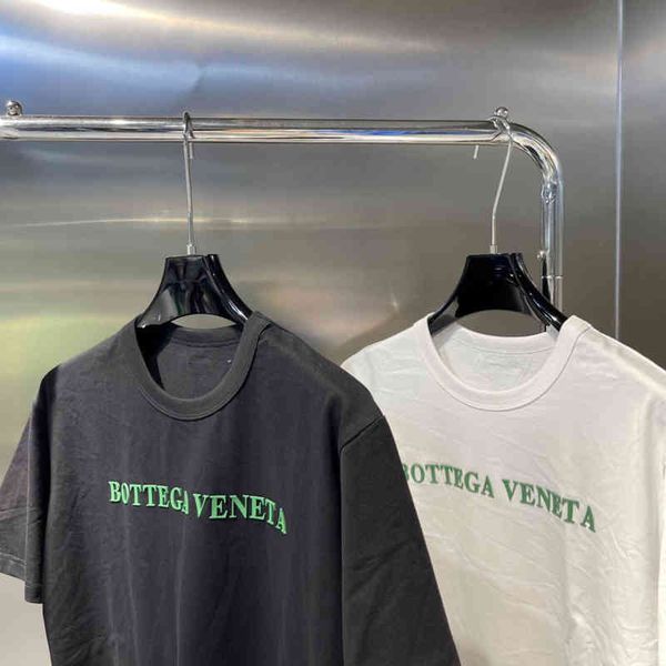 

designer t shirts bv's high level bottega ven bv simple cotton men's t-shirt high level luxury clothes loose casual star fashion, White;black
