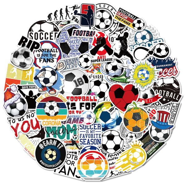 

50pcs football sport stickers for lapskateboard motorcycle decals