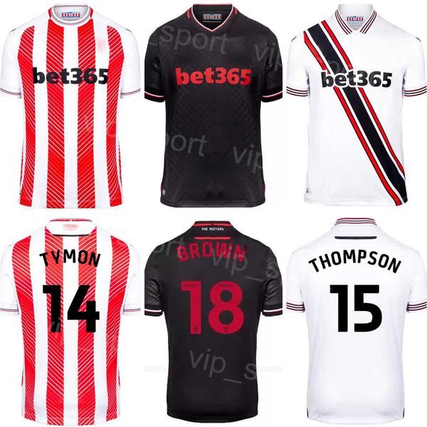 

22-23 club stoke city 9 brown soccer jersey 11 gayle 18 smallbone 7 clucas 10 campbell 14 tymon 8 baker 1 bursik 32 taylor 16 wilmotfootball, Black;yellow