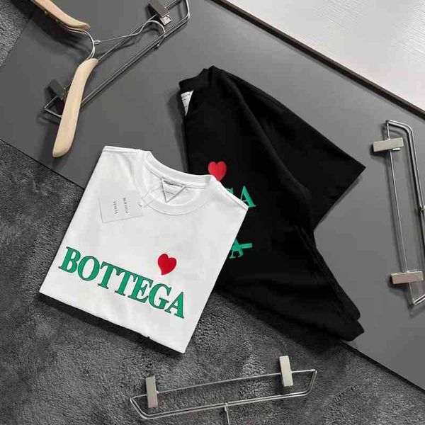

designer t shirts bv's high level bottegaa shirt venetaa and new men's women's bottoms high-end european letter t-shirt tide, White;black