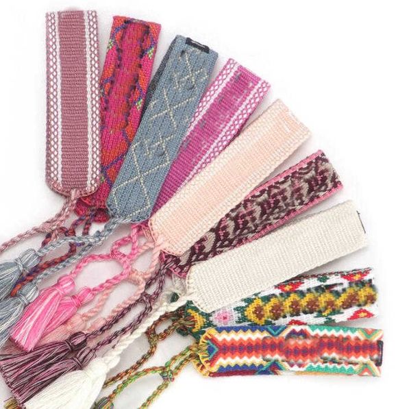 

141 styles fashion luxury letter d bracelet for women cotton fabric signature embroidery bracelet woven bangle tassel lace-up stacking charm, Golden;silver