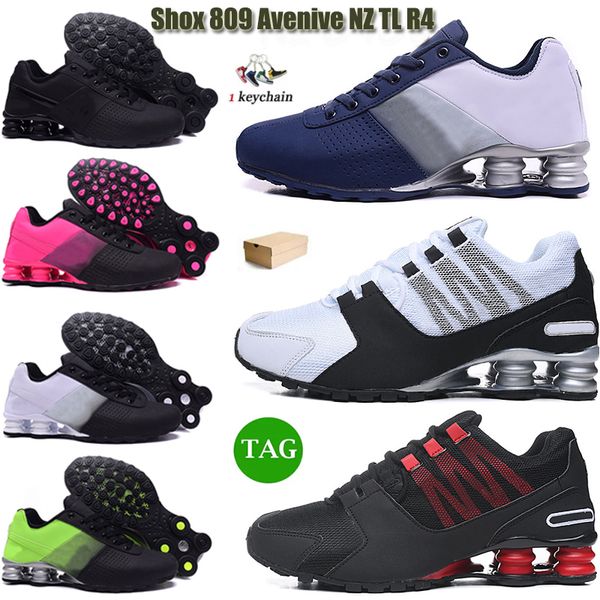 

soccer sports shoes shox 809 avenive nz dark blue black white pink grey gold deliver men women running brand sneakers designer trainers 36-4