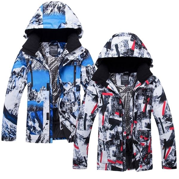 

skiing suits men's ski suit jacket windproof and warm keeping snowboarding breathable plus size sports for outdoor ski jacket 220829