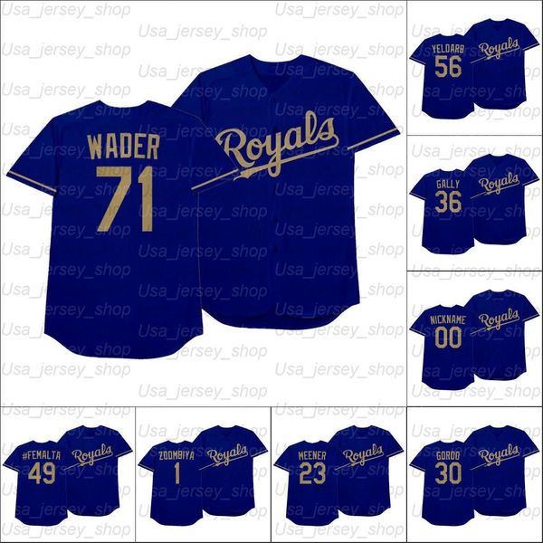 

baseball jersey2021 players' weekend kansas city baseball jerseys whit merrifield jersey jorge soler hunter dozier bubba starling alex, Black