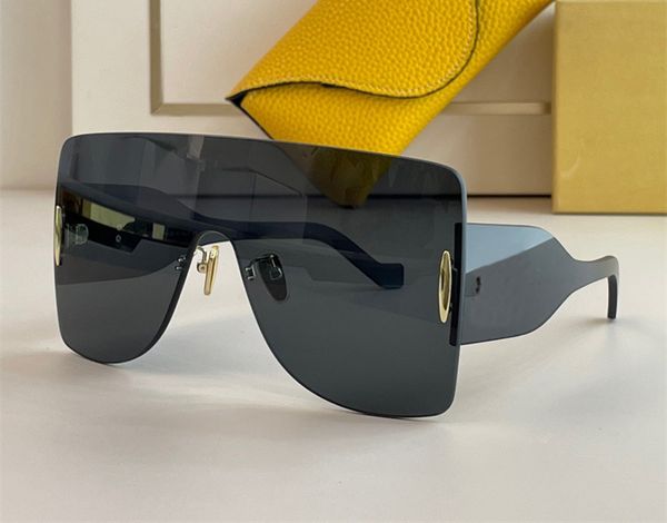 

fashion luxury designer sunglasses for mens and women trend personality square rimless oversized glasses summer avant-garde style anti-ultra, White;black