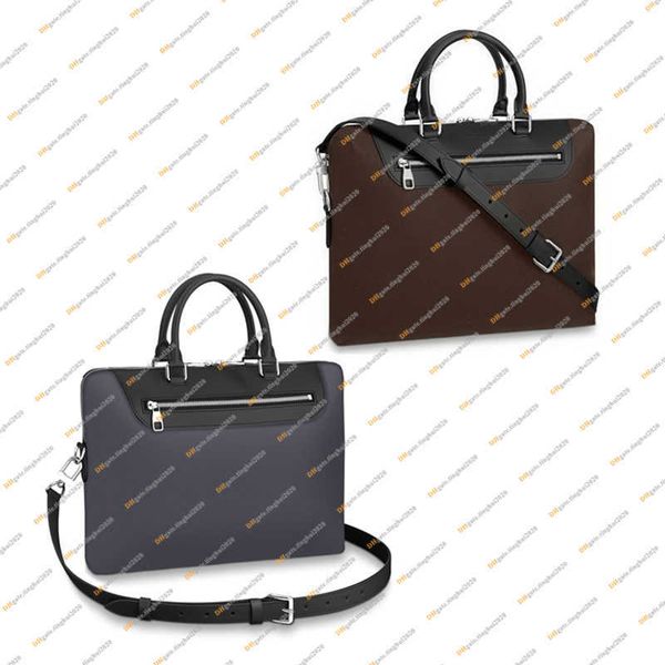 

designer bags luxury briefcase computer bag totes handbag 5a n48260 m54019 purse pouch, Brown;gray