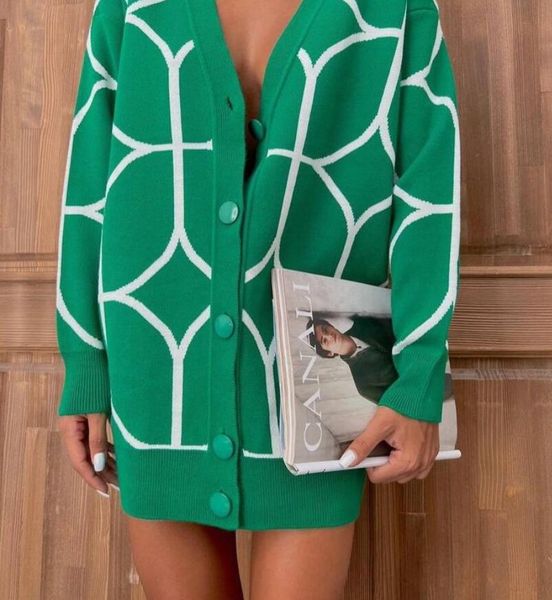 

women's sweater v-neck single-breasted knitted cardigan striped loose coat cropped cardigan women long sleeve, White;black