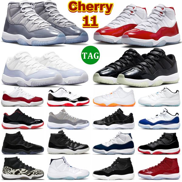 

11 basketball shoes men 11s cherry cool grey jubilee 25th anniversary concord bred low 72-10 legend blue pure violet mens women trainers spo