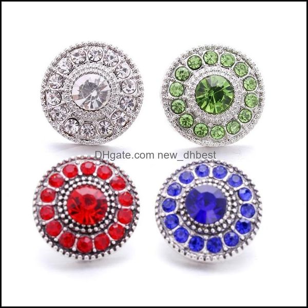 

clasps hooks wholesale rhinestone 18mm snap button flower clasp metal zircon pave charms for snaps jewelry findings facto newdhdhxb7