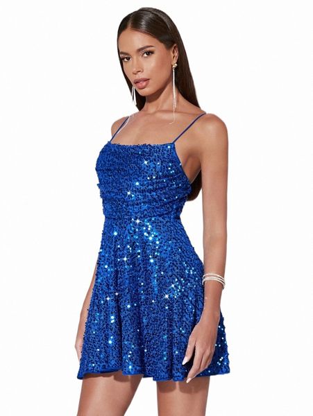 

casual dresses bae ruched sequin cami dress 2022 new 38vh#, Black;gray