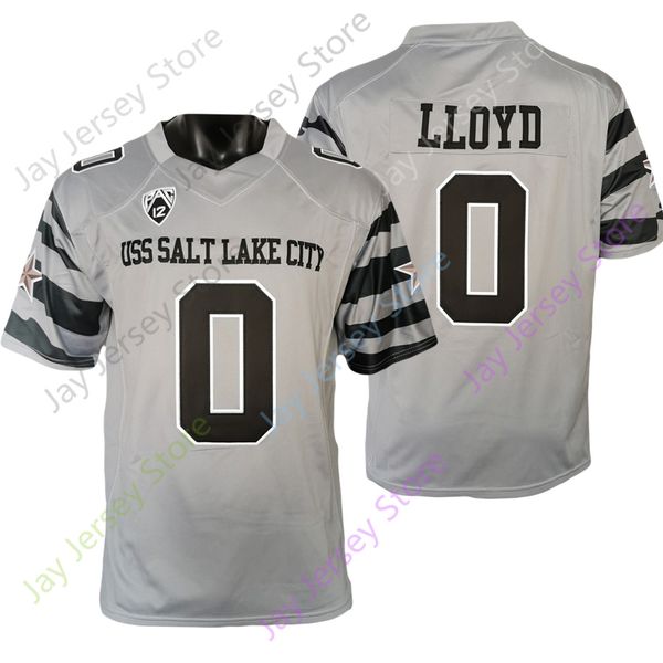

2022 new ncaa utah utes football jersey 0 devin lloyd college grey size youth adult, Black