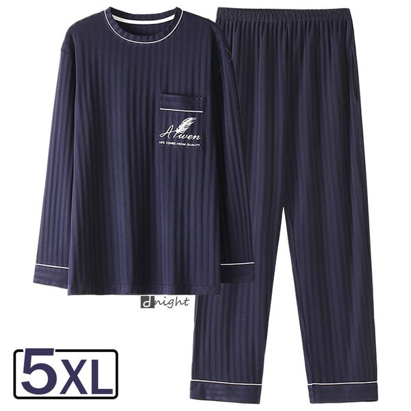 

men's sleepwear man pajamas set cotton home cloths large bust pajama soft lounge male pijama pyjama spring summer 5xl 220830, Black;brown