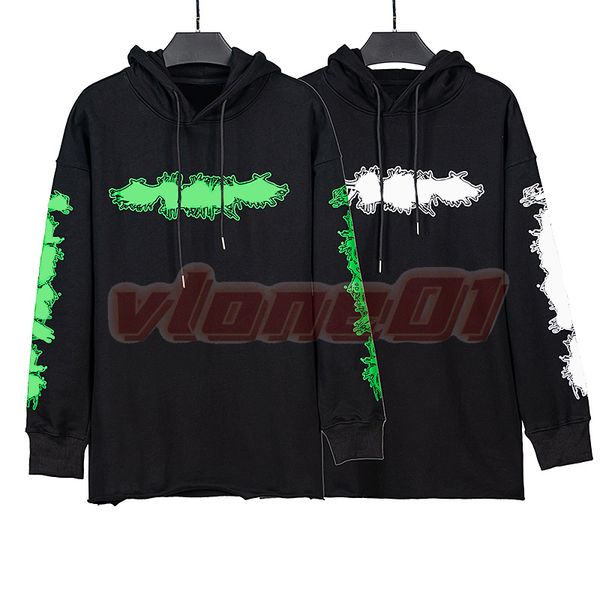 

high fashion mens brand hoodies womens long sleeve pullover hooded designer logo print sweatshirts asian size s-xl, Black