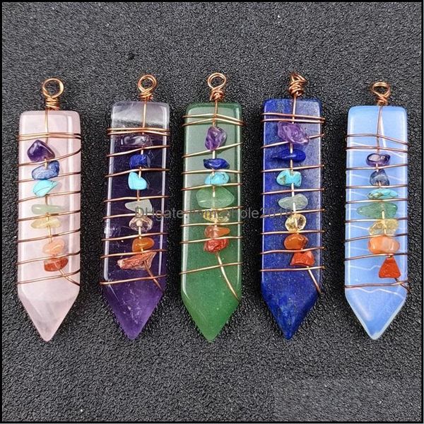 

pendant necklaces arrowhead chakra reiki healing pendums charms natural stones pendant amet crystal meditation for men w dhseller2010 dhjim, Silver