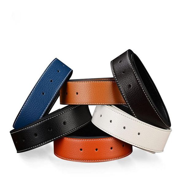 

2020 h men belts women belt with fashion big buckle real leather belts with box274i, Black;brown