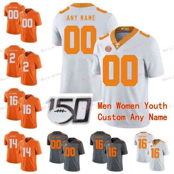 

american college football wear stitched custom 33 jeremy banks 4 britton colquitt 4 john kelly 48 alex ellis tennessee volunteers college me, Black