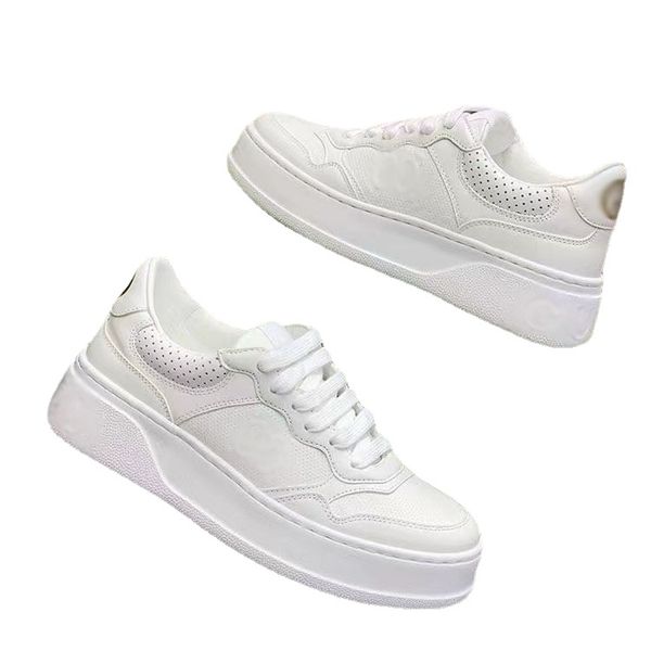 

luxury casual shoes men women designer low leather flat sneakers velcro blue red orange green, Black