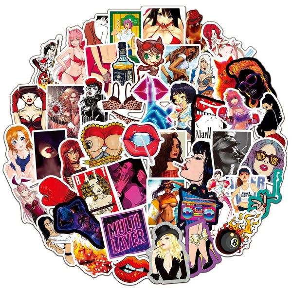 

outdoor games waterproof 10/30/50pcs anime girl graffiti stickers for kids toys luggage lapmotorcycle car phone guitar sticker waterproof di