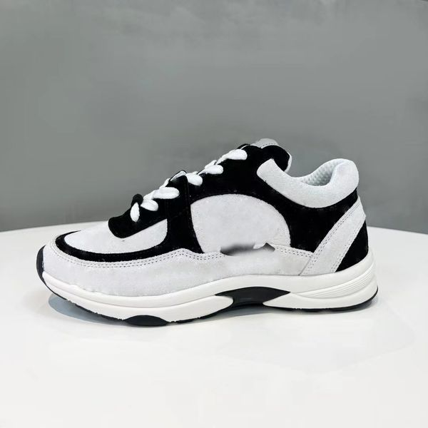 

48% discount designer sneakers casual shoes trainer reflective shoe vintage suede sneaker breathable platform men women, Black