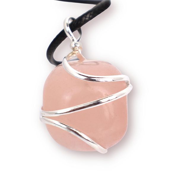 

pendant necklaces wire wrapped crystal stone pendants amdfa, Silver