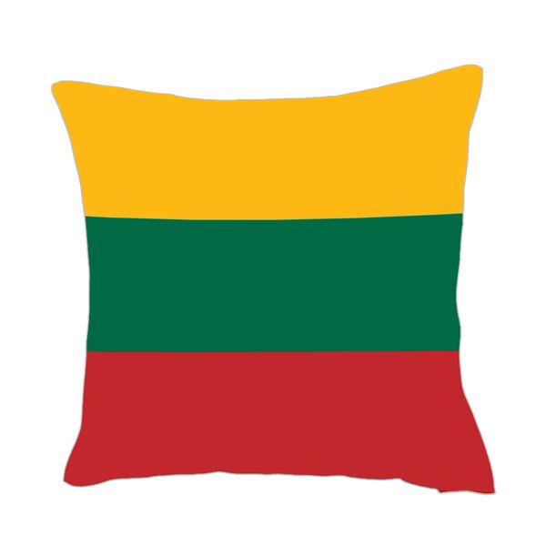 

lithuania flag throwpillow cover factory supply good price polyester satin pillow cover