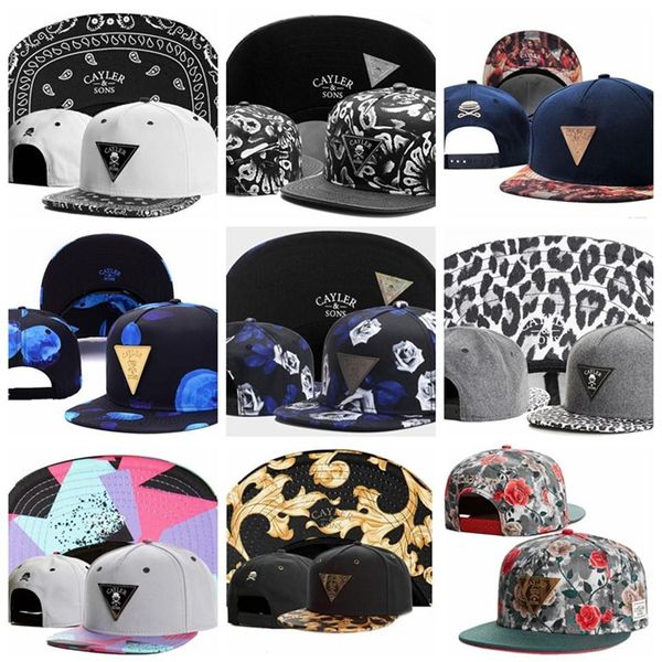 

2019 summer cayler & sons baseball caps men gorras bones cashew flowers rose leopard leather break bread god snapback hats sports 282y2303, Blue;gray