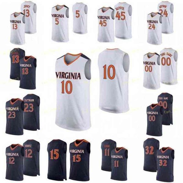 

college college ncaa basketball wears virginia cavaliers basketball jersey 23 kody stattmann 24 katstra 24 marco anthony 25 mamadi diakite c, Black