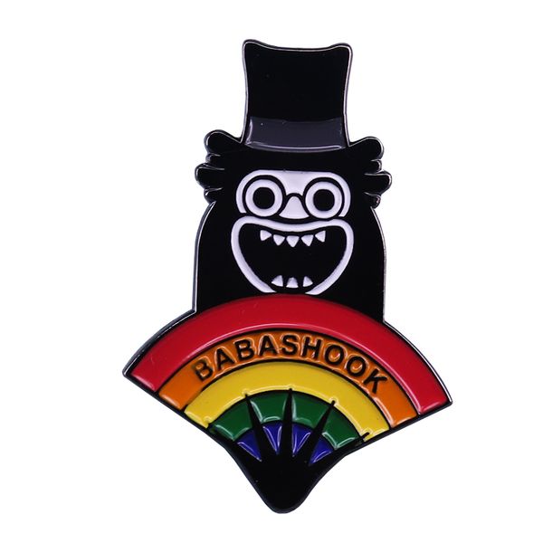 

gay icon babashook enamel pin hilarious pride decor brooch, Blue
