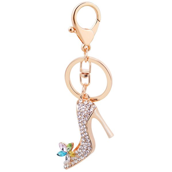 

high heel shoes keychain party favor rhinestone key ring metal keychain 1222989