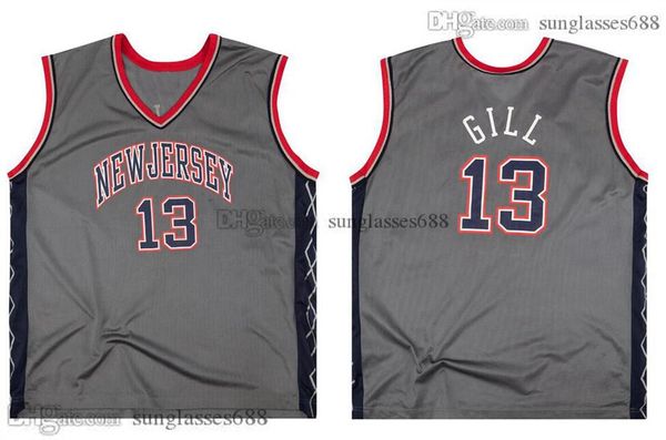 

stitched kendall gill basketball jersey s-6xl mitchell & ness 1996-97 mesh hardwoods classics retro version men women youth jerseys, Black;red