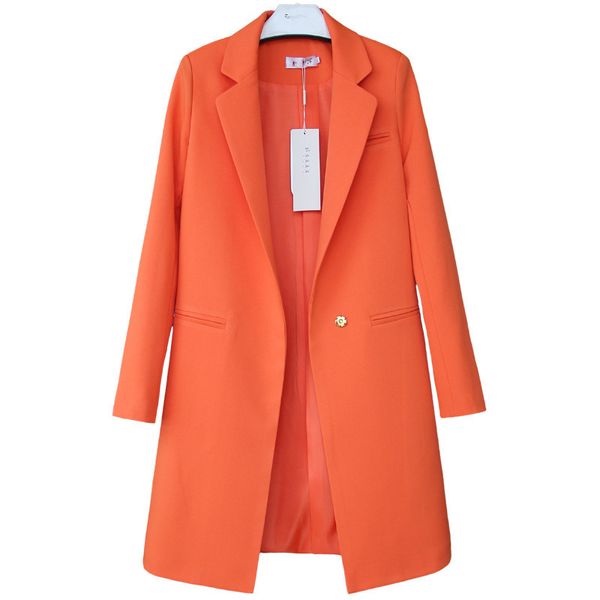 

v107 women's suits & blazers occasions dating office suit long sleeve jacket barbiecore female slim wild blazers windbreaker coat s-3xl, White;black