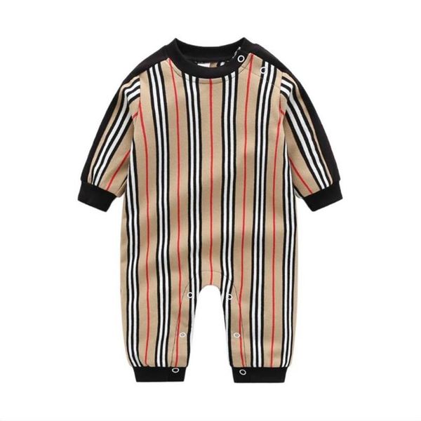 

new arrivals baby striped rompers spring autumn baby long sleeve jumpsuits toddler cotton onesies kids rompers infant clothes355v, Blue