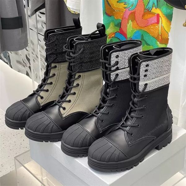 

latest designer boot platform shoes winter women bootiess thick sole embroidered chelsea leather royce ankle classi roma boots, Black