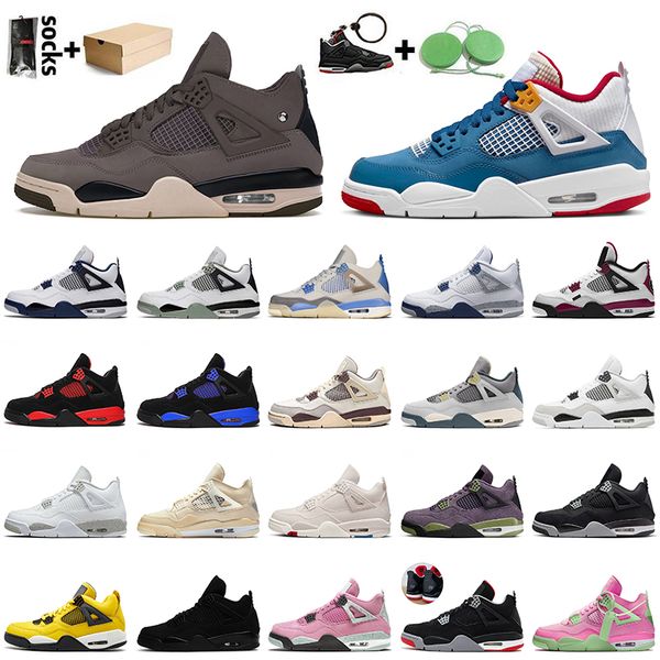 

with box 2022 women mens 4 basketball shoes new messy room jumpman 4s a ma maniere red thunder sail black cat university blue cactus jack at