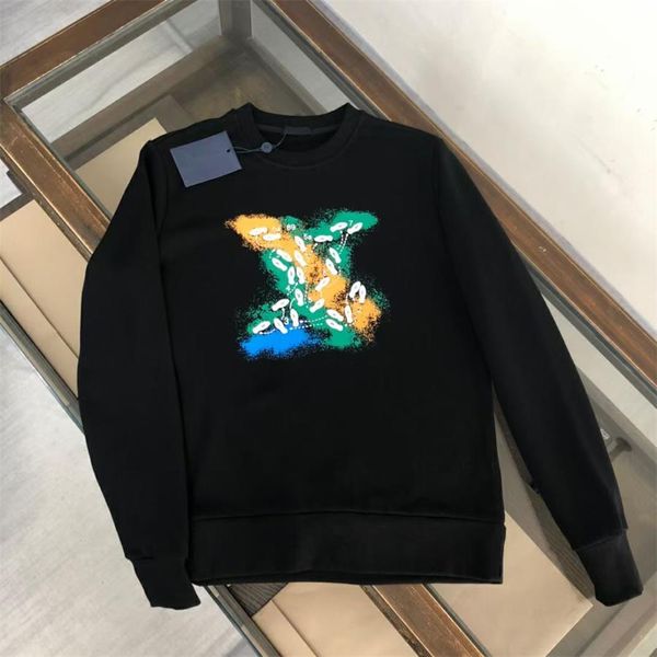 

fashion men hoodies sweatshirts hooded mens sports sweaters autumn and winter sport version of the letter hoodie size m-5xl, Black