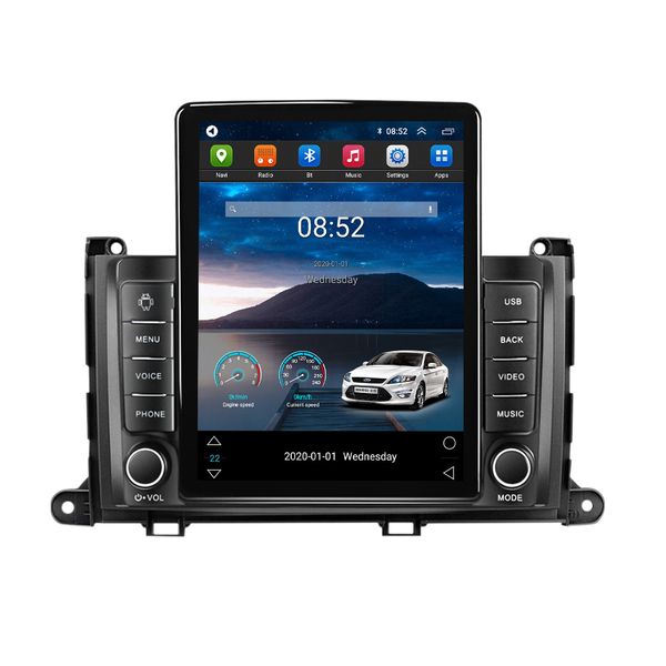 

9 inch android radio car video gps head unit for 2009-2014 toyota sienna with bluetooth wifi 1080p dvr support obd ii